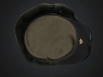 Military Beret hat 3D model