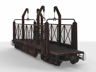 conveyer train wagon 3D model