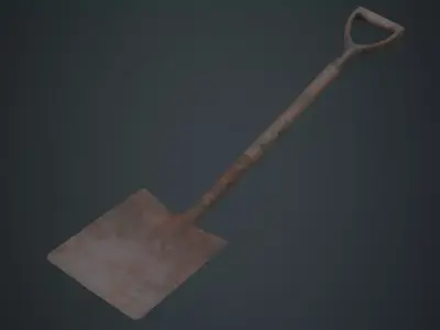 Spade 1C Low-poly 3D model