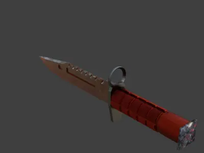 Knife m9 from cs go Low-poly 3D model