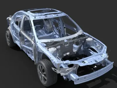 Car Frame 03 3D model