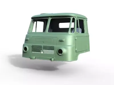Truck Robur LO GDR NVA 4x4 Cab 3D print model