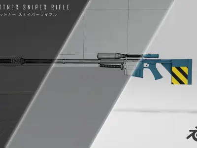 YOKO LITTNER SNIPER RIFLE Gurren Lagann 3D model