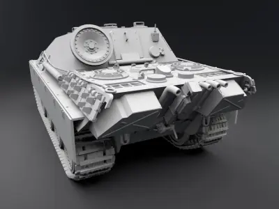 Jagdpanther Scale model 3D print model