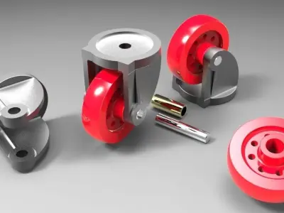 Wheel Assembly Free 3D model from CGTrader