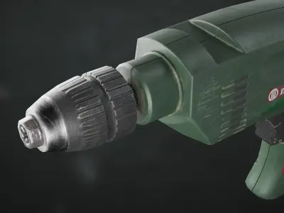 drill electric Low-poly 3D model