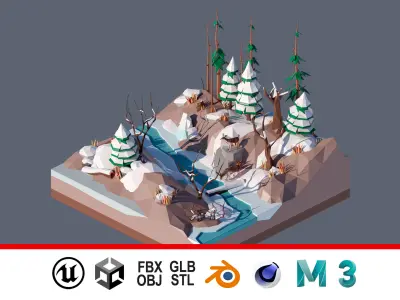 land 56A Low-poly 3D model