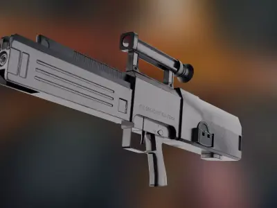 G11 gun weapon Low-poly 3D model