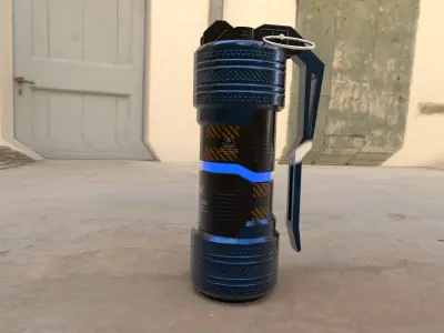 Flash Bang Grenade - Game Ready - Low Poly 3D Model 3D model