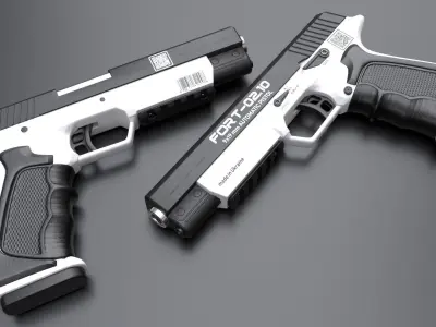 Handgun FORT-0210 3D model