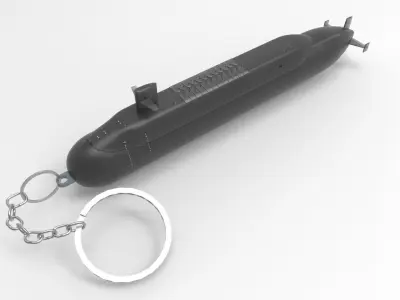 SUBMARINE KEY CHAIN 3D print model