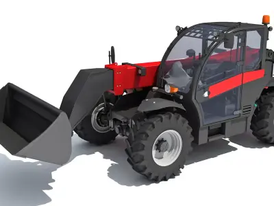 Telehandler Scoop Bucket 3D model