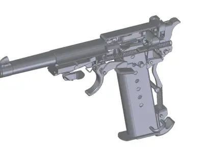 Walther P-38 3D model