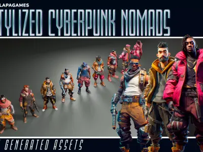 Stylized Cyberpunk Nomads 3D model