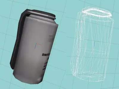 Smoke grenade Free low-poly 3D model get