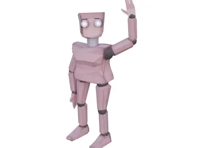 3d Model Mlizmo Cute Robot Low-poly 3D model