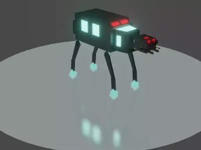 Robort Dog 3D Model Free low-poly 3D model