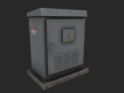 Electrical Box 3 Low-poly 3D model