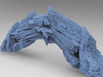 Gothic Cliffs Bridge 1  3D model