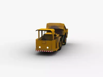 Mining Truck Low-poly 3D model by masterlowpoly