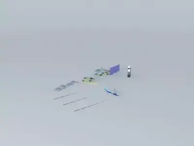 Philadelphia International Airport AAO Terminal  Free 3D model