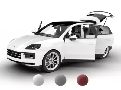 Porsche Cayenne Coupe 2026 HQ 3d model 3D model