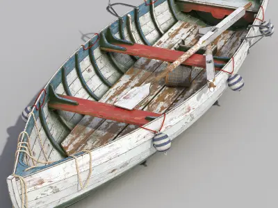 old fishing boat 3D model
