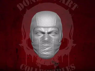 Ninja Heads 3D Printable Files for Action Figures 3D print model