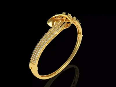 Art Deco Bracelet 25 3D print model