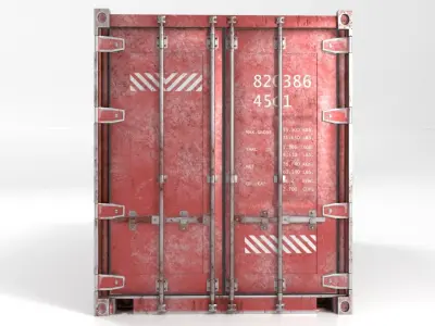 Old Shipping Container  3D model