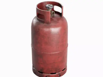 Dirty Gas Cylinder 01 3D model