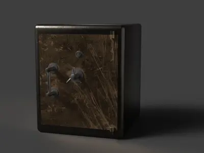 strong box Low-poly 3D model