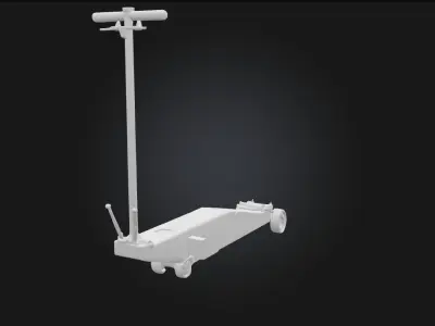 Blue Hydraulic Jack  Heavy Lifting with Industrial Precision 3D model