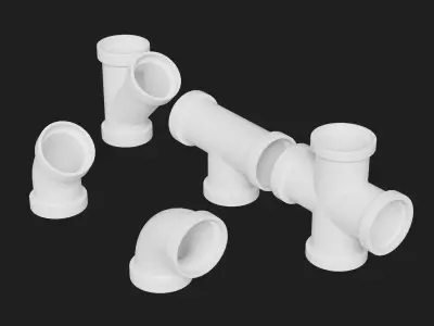 PVC Pipe Joints  3D model