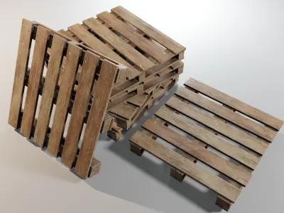 Pallet  Low-poly 3D model purchase