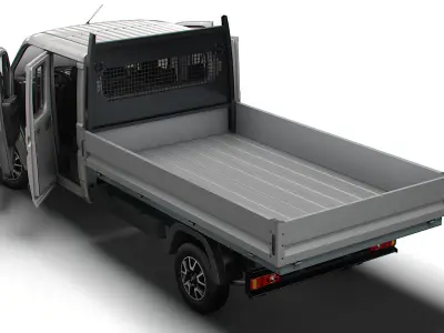 Opel Movano Crew Cab Truck HQInterior 2023 3D model
