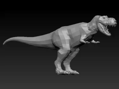 3D DINOSAUR-LOWPOLY t-rex Low-poly 3D model