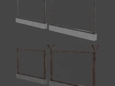 Military Barricade Pack 3D Model Collection