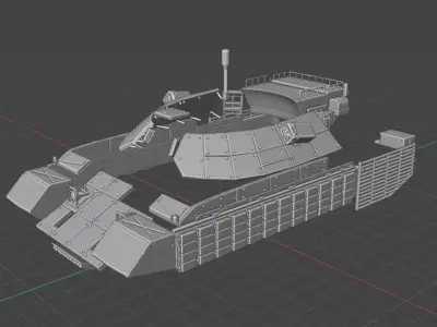  M-55 Tank Conversion Kit - 35th Scale 3D print model