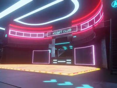 Penthouse full with interiors - VR world Low-poly 3D model