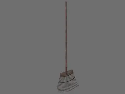 Rake 1C Low-poly 3D model