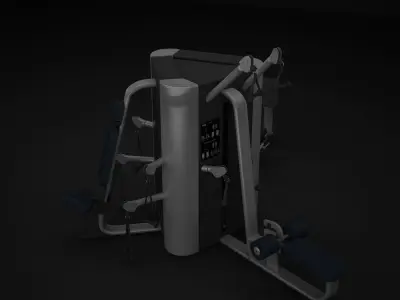 Multistation GYM Machine Collection 3D Model Pack