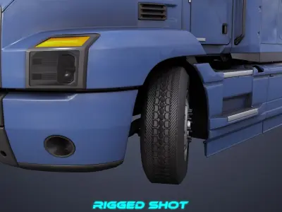 Heavy Truck Chassis 05 Generic All PBR Unity UE Textures 3D model