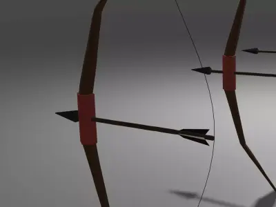 stylized bow 3D model