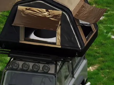 roof top tent 3D model