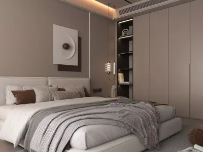 Bedroom interior 12 3D model