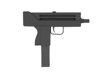 Mac-10 3D-Model gun Free low-poly 3D model