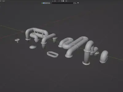 Basic Pipes Free 3D model