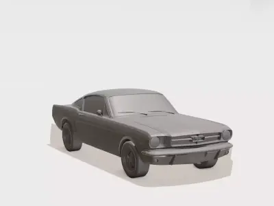 Happy Pony Cruiser Cute Cartoon Car 3D Print 3D print model
