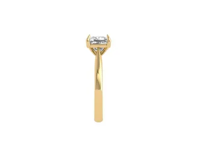 Cushion Bridal Ring 3D print model buy
